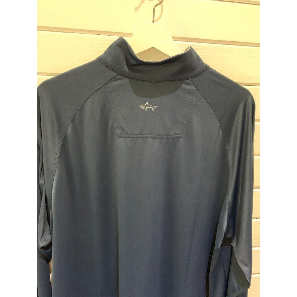 Greg Norman Men Performance Quarter Zip Pullover Golf Shirt Sweater Blue Size XL - Picture 4 of 8